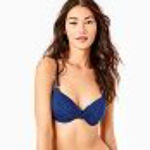 Lilly Pulitzer Blossom Bikini Top- True Navy Blue